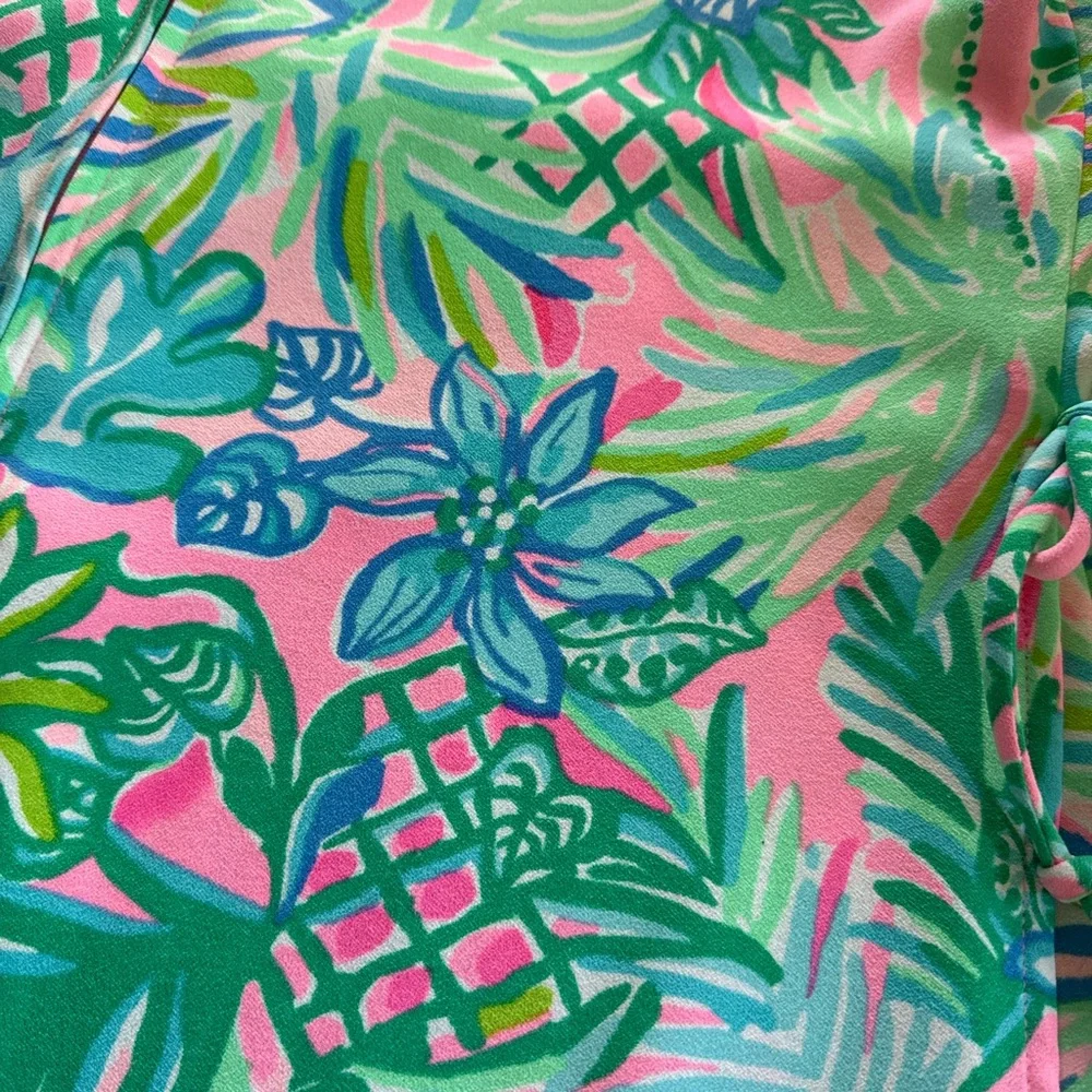 Lilly Pulitzer Donna Square Neck Romper size 10 - Picture 4 of 7